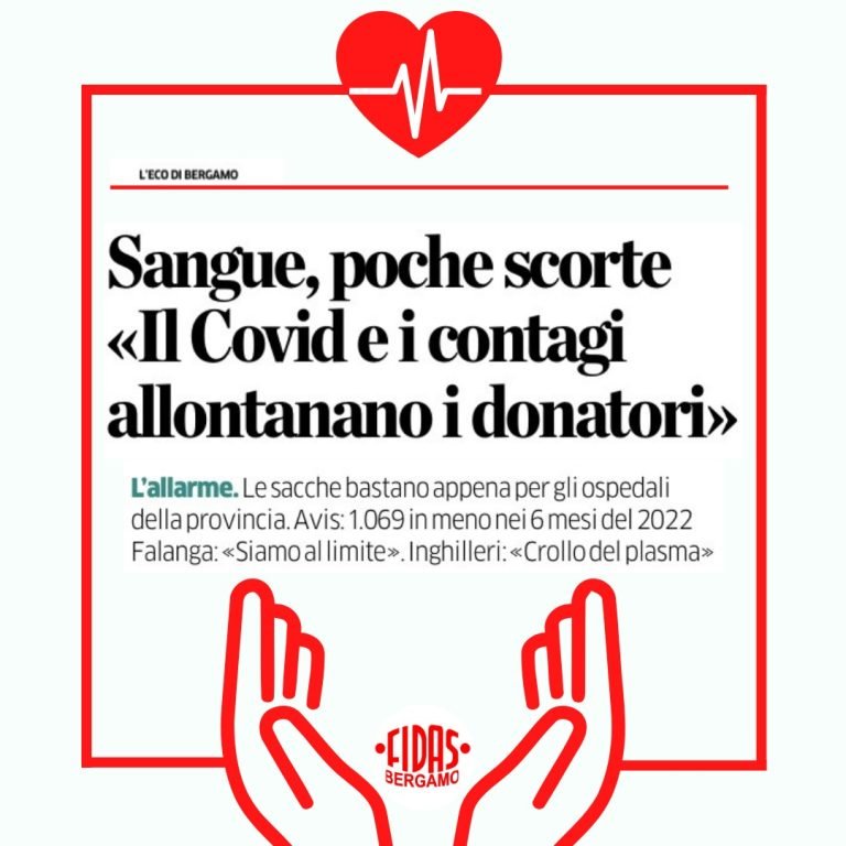 sangue poche scorte