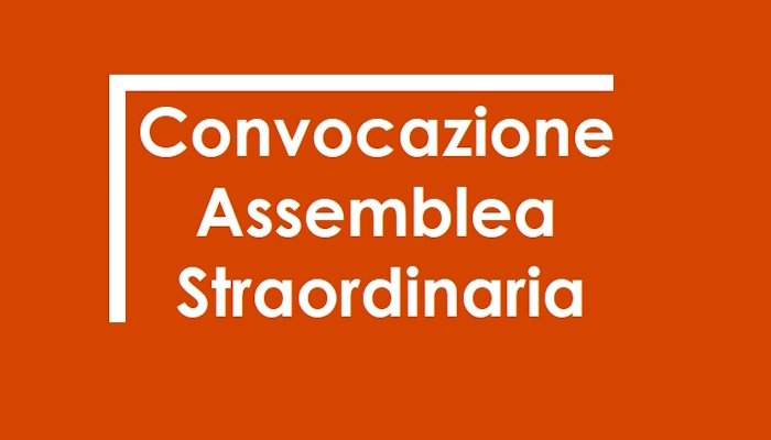 Convocazione assemblea straordinaria